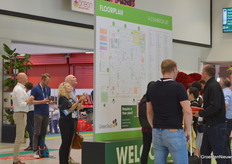 Paper maps were missed by many a fair visitor. They had been filed away. A large sign at the entrance and also the online floor plan had to guide visitors.